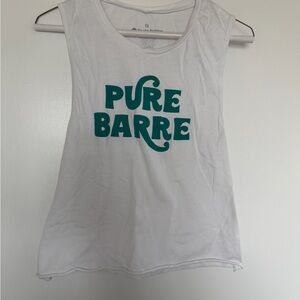 Pure Barre White Cotton Tank